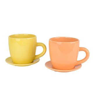 PD Keramik-Pflanztasse Kora assortiert