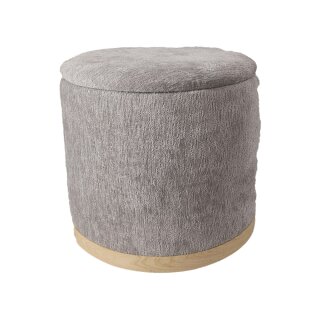 Pouf w/Storage Curuband&eacute; &Oslash;39cm
 
 Grey