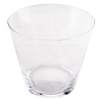 NL-Vase konisch Glas klar hot cut