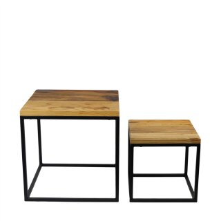 Set Beistelltisch Ikana Quadrat