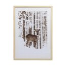 Wandbild Winter Reh