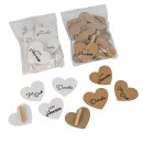 Geschenkanhänger Herz 24Stk.