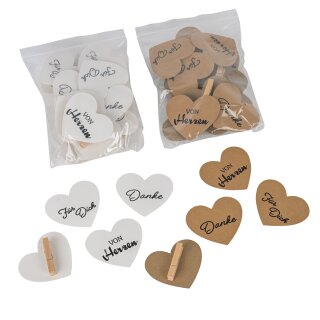 Geschenkanhänger Herz 24Stk.
