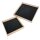 Holztablett Vox mit Metallplatte S