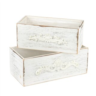 Holz-Pflanzkasten Shabby