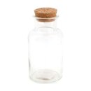 Glasflasche Orion mit Korkzapfen