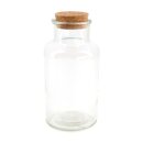 Glasflasche Orion mit Korkzapfen
