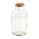 Glasflasche Orion mit Korkzapfen