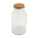 Glasflasche Orion mit Korkzapfen