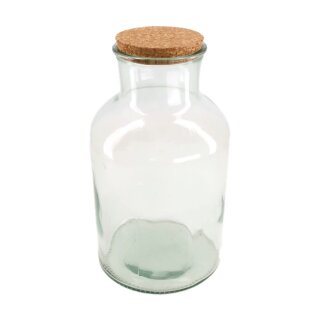 Glasflasche Orion mit Korkzapfen