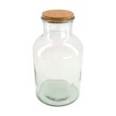 Glasflasche Orion mit Korkzapfen
