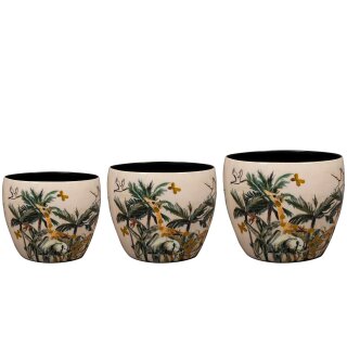 Topf Satz von 3 Safari dream
