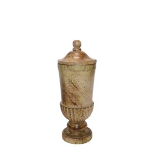 Holz Jar mit Deckel L