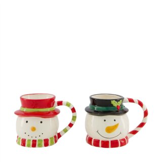 Tasse Schneemann Porzellan
