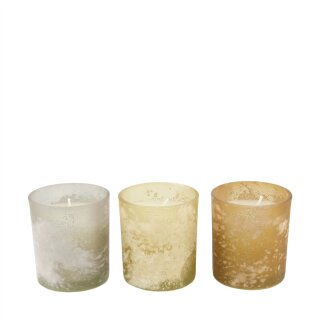 Kerze Vanille-Buttercreme Duftwachs mit Glas