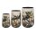 Vase Satz von 3 Safari dream