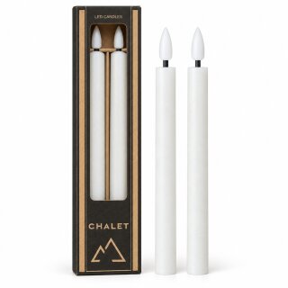 LED Stabkerze Chalet D:2 H:24 2er Pack