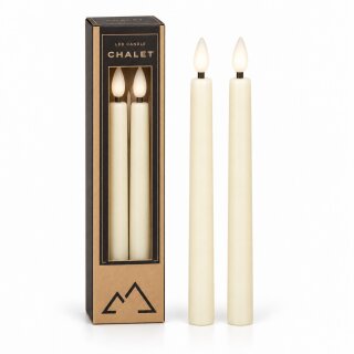 LED Stabkerze Chalet D:2 H:24 2er Pack