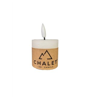 LED Kerze Chalet D:5 H:5cm