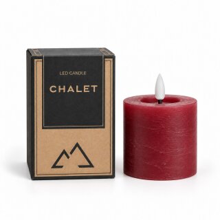 LED Kerze Chalet D:5 H:5cm