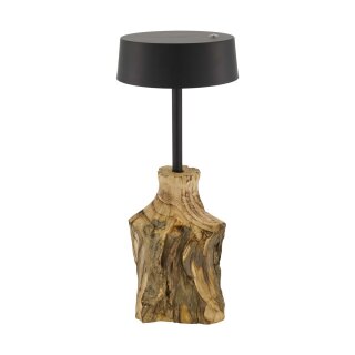Tischlampe Schnitzholz