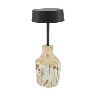 Tischlampe Schnitzholz