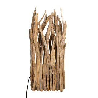 Kastanienholz Lampe Castagno S