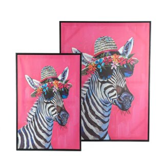Bild auf Leinwand Erika das Zebra