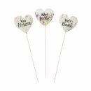 Holzstecker Wunsch assortiert M