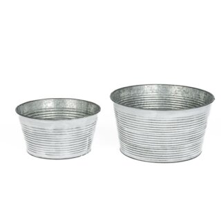 Zinkschale Riboni rund L