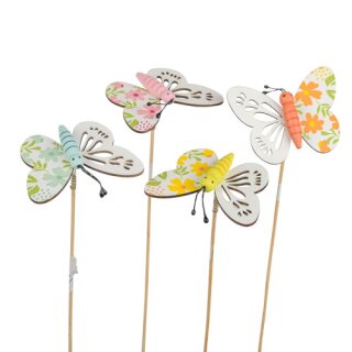 Holzstecker Schmetterling assortiert