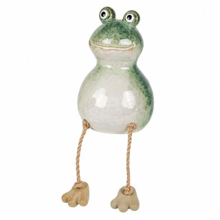 Keramikfrosch Rana Baumelbeine S