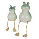 Keramikfrosch Rana Baumelbeine