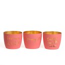 Metall-Windlicht Pinkrush assortiert