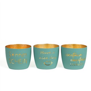 Metall-Windlicht Mintrush assortiert