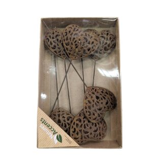 Eisenherz 5,5 cm auf Stick in Box