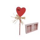 Herzsticker mit Bast (24stk)