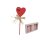 Herzsticker mit Bast (24stk)