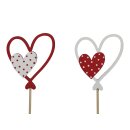 Holzherzsticker Herzilein assortiert (8Stk)