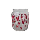 Glasvase Floating Hearts klar