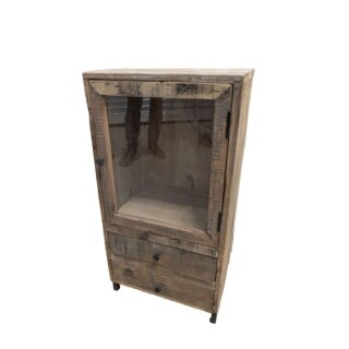 Holzschrank 2er mit Schublade
