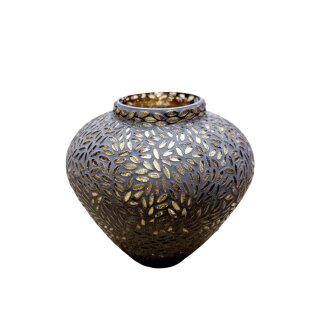 Glasvase rund Mosic Or S