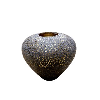 Glasvase rund Mosic Or L