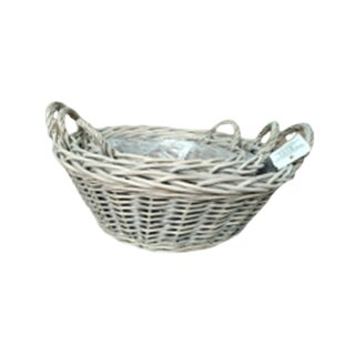 Weindenschale Bj&ouml;rn rund Willow 3er Set