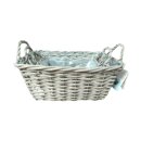 Weidenkorbset Bj&ouml;rn L rechteckig 3er Set