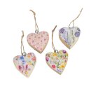 Holzherz im Glas Wunderbl&uuml;te (1Stk)