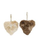 Flauschih&auml;nger Herz assortiert