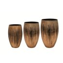 Vase Satz von 3 Harper mystic bronze