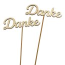 Holzstecker Danke 35cm