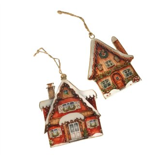 Dekoh&auml;nger Weihnachtshaus assortiert